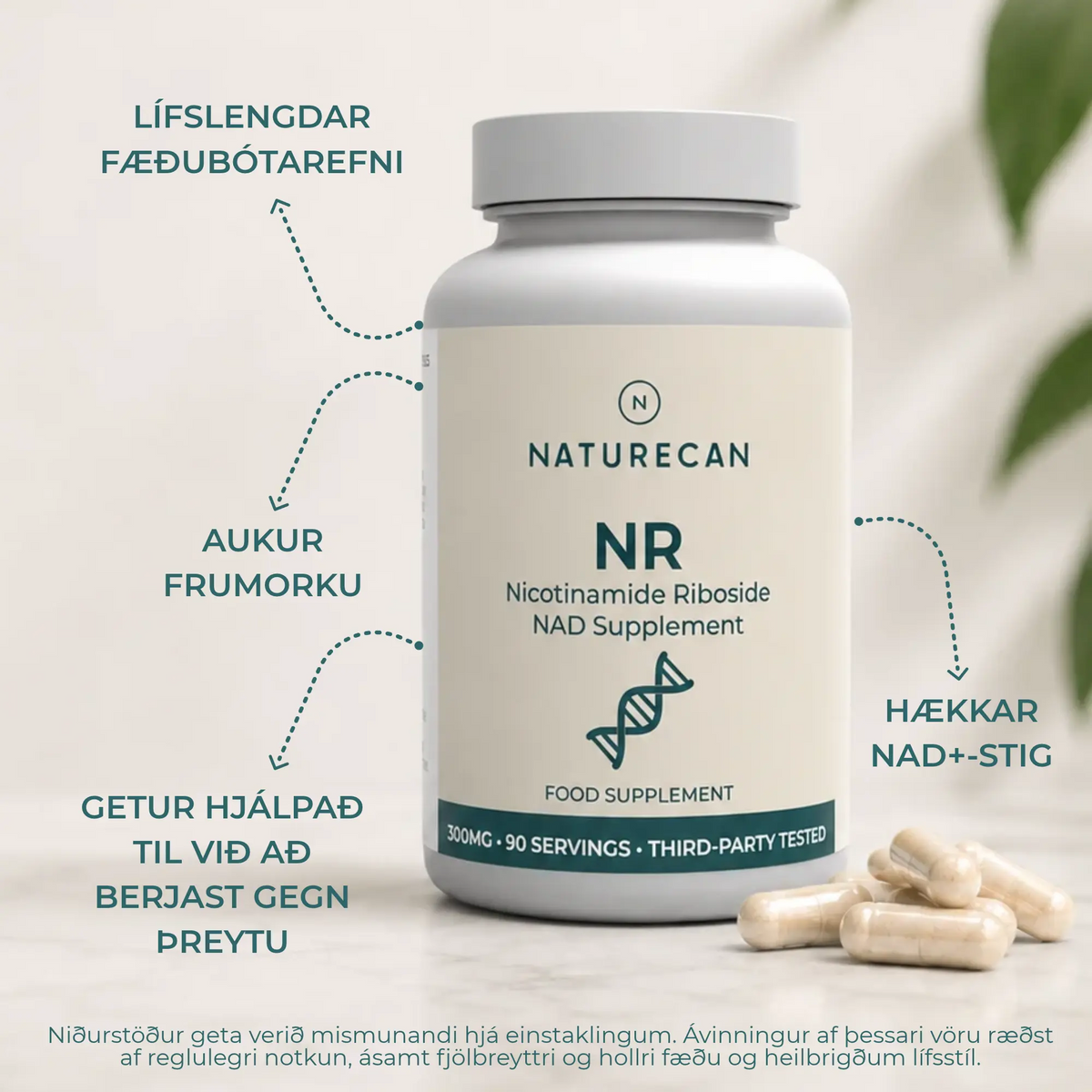 NAD+ fæðubótarefni (NR)